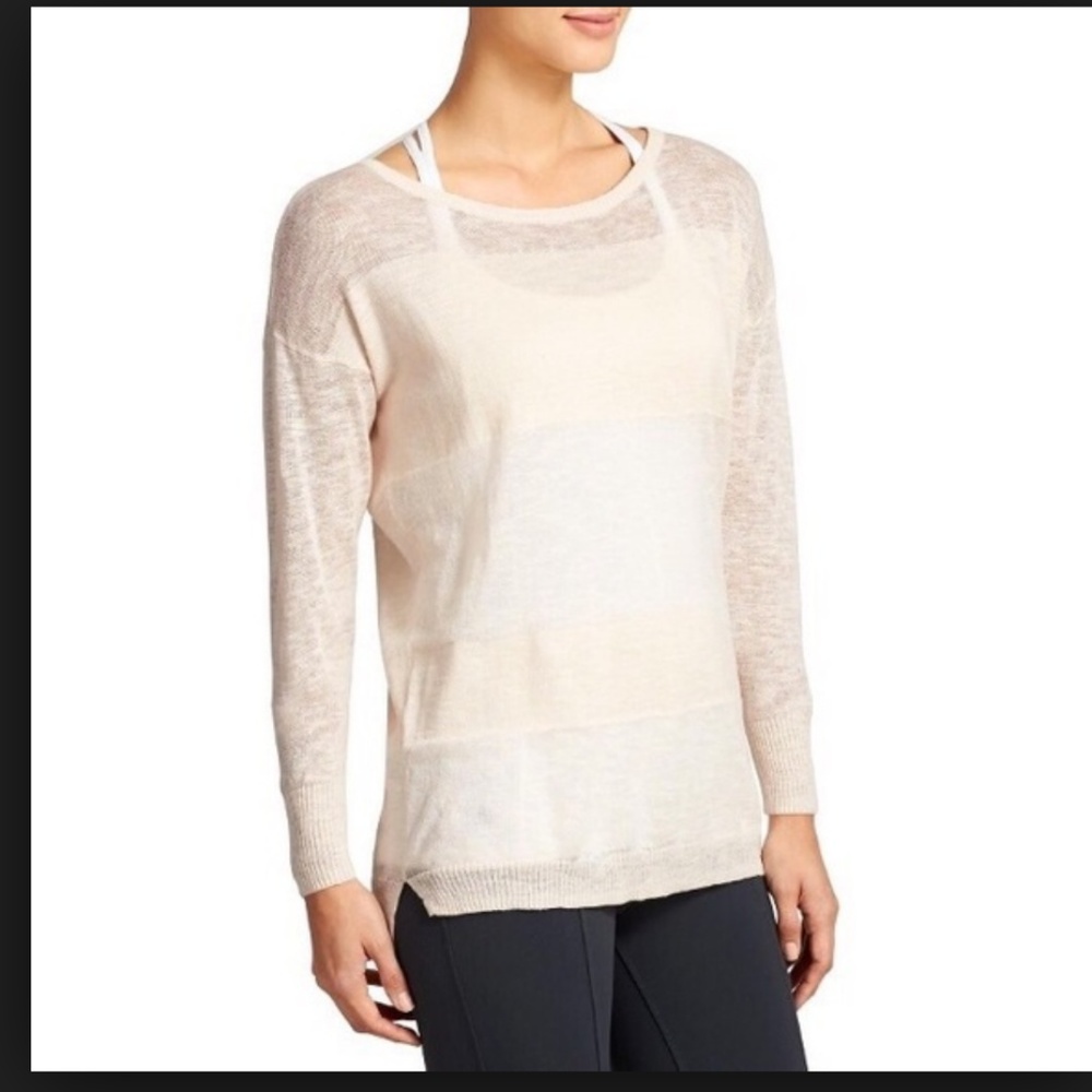 Athleta Buena Vista Sandy White Knit Tunic